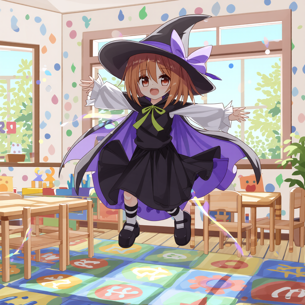 魔法使いも幼稚園に通ってる？ - xのAIイラスト