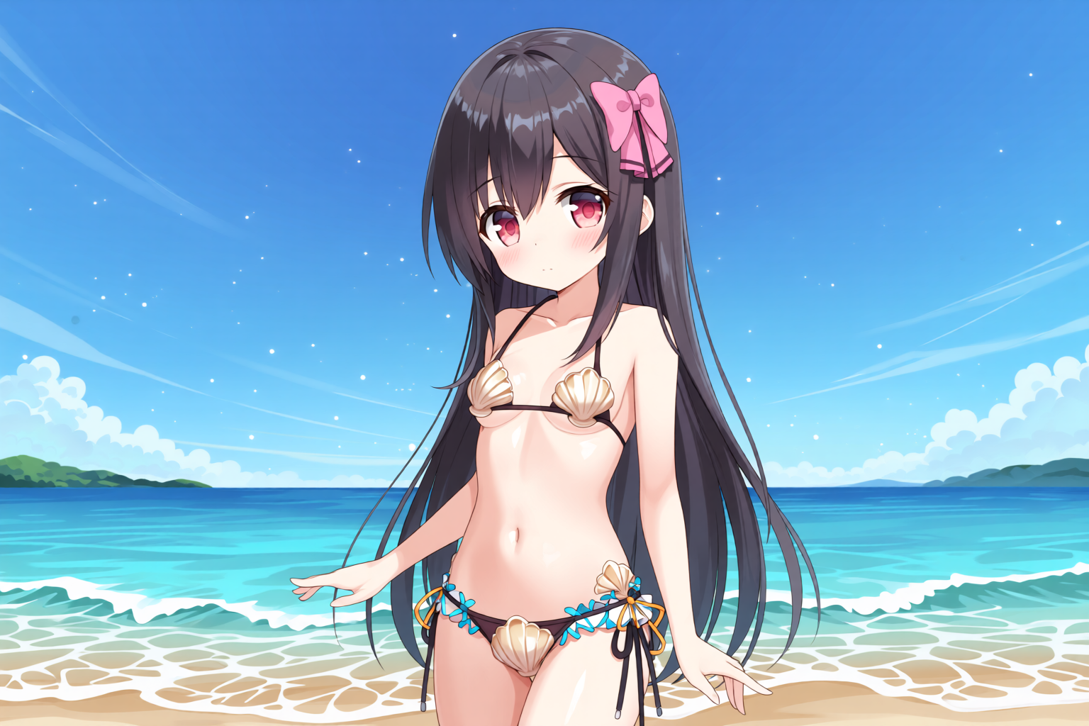 海辺2 - nabemarin2795のAIイラスト