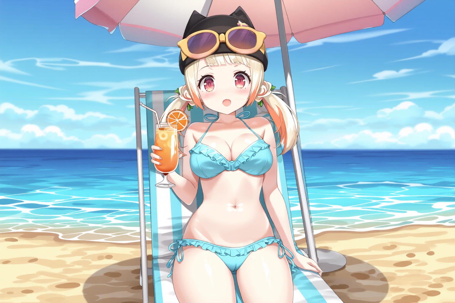 海水浴2 - nabemarin2795のAIイラスト