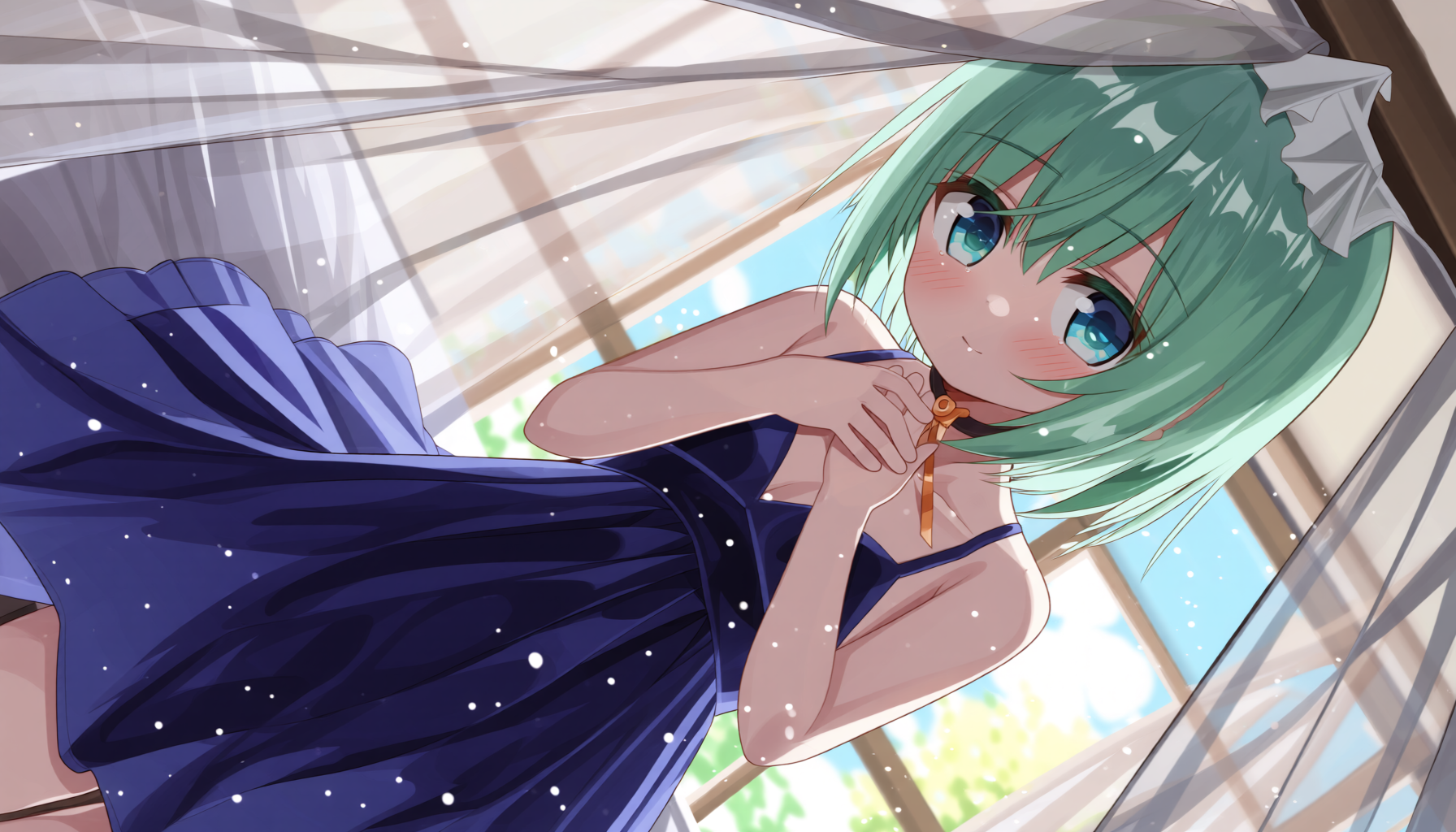 緑髪の可愛い子 - みどりたにのAIイラスト