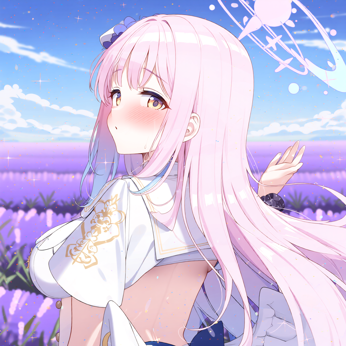 ラベンダー、ブルアカのミカ - 運命のルーレットのAIイラスト