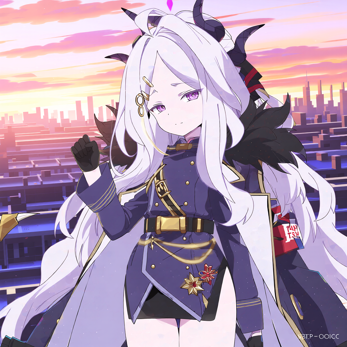 明け方、ブルアカのヒナ - 運命のルーレットのAIイラスト