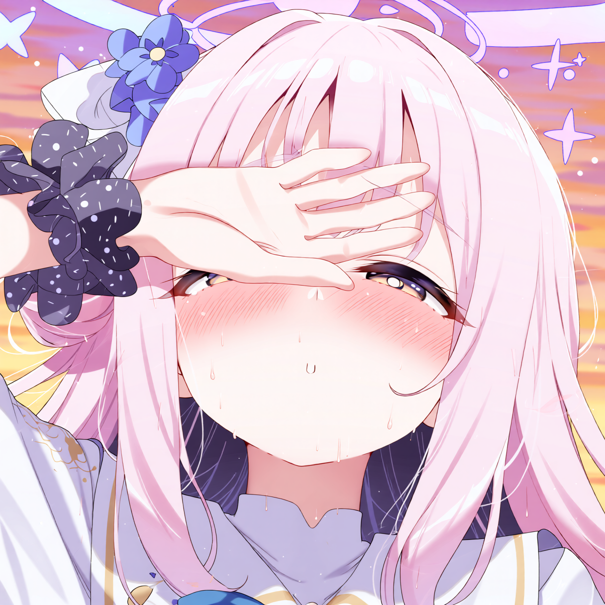 熱が出るブルアカのミカ - 運命のルーレットのAIイラスト